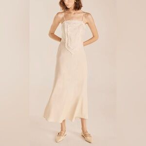 NEW Rebecca Taylor Tapioca Cream Lace Dress US 14